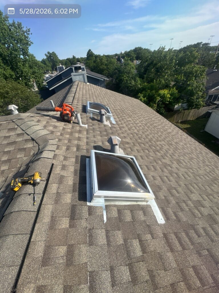 New flashing after a leak repair